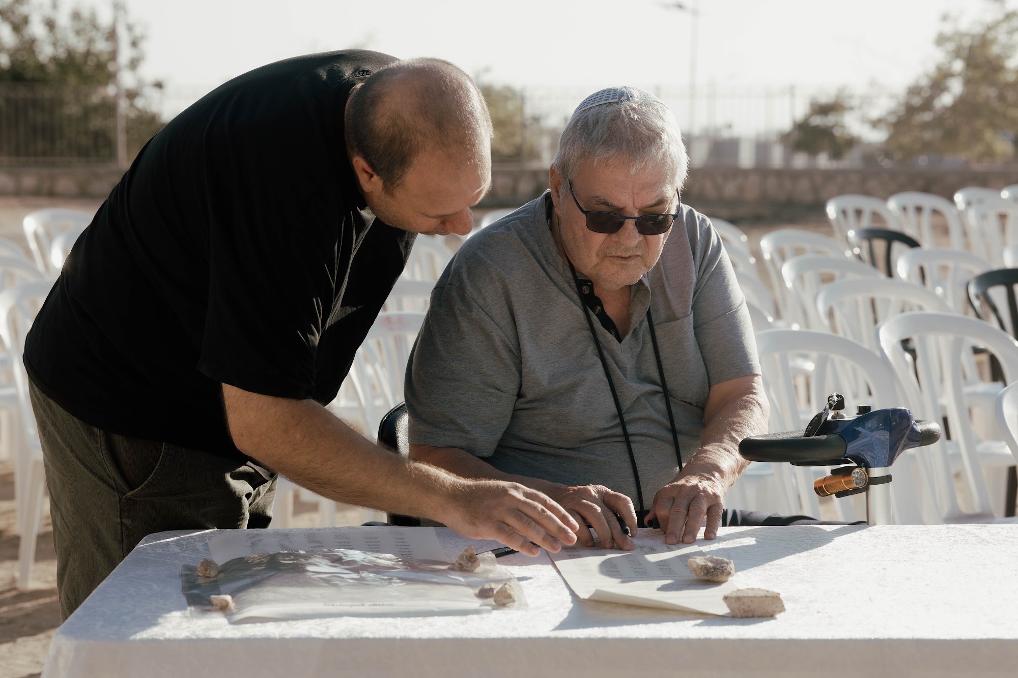 תמונה 6: מתוך טקס הנחת אבן הפינה לבית הכנסת משכן אחים בגבעה המערבית בלשם
